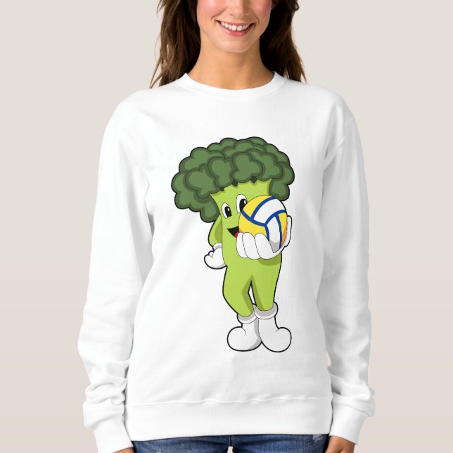 Broccoli vid Volleyball Sports T Shirt (Framsida)