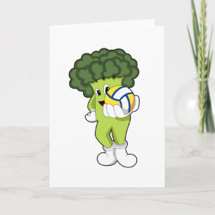 Broccoli vid volleybollsport kort