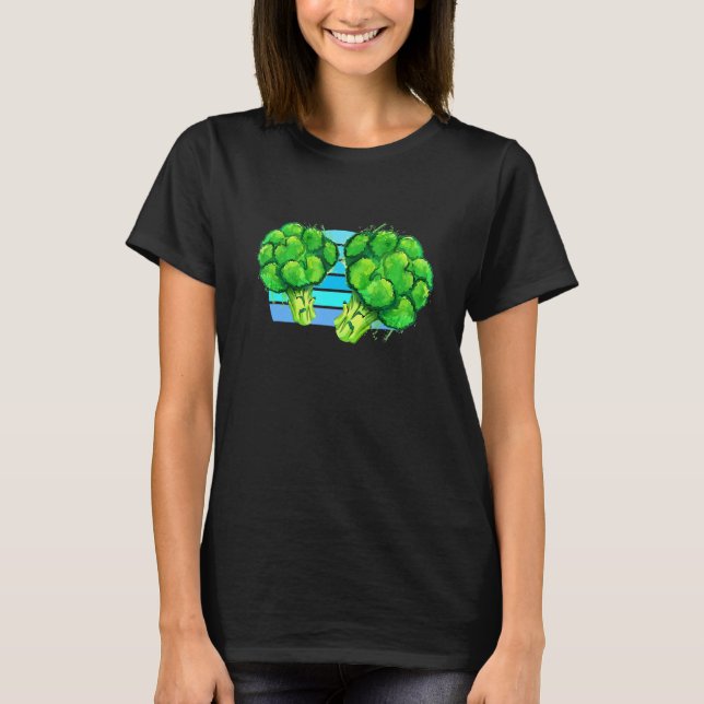 Broccoli Vintage Sunset - Broccoli T Shirt (Framsida)
