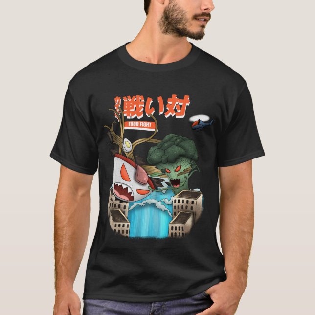 Broccoli vs. nyanser t shirt (Framsida)
