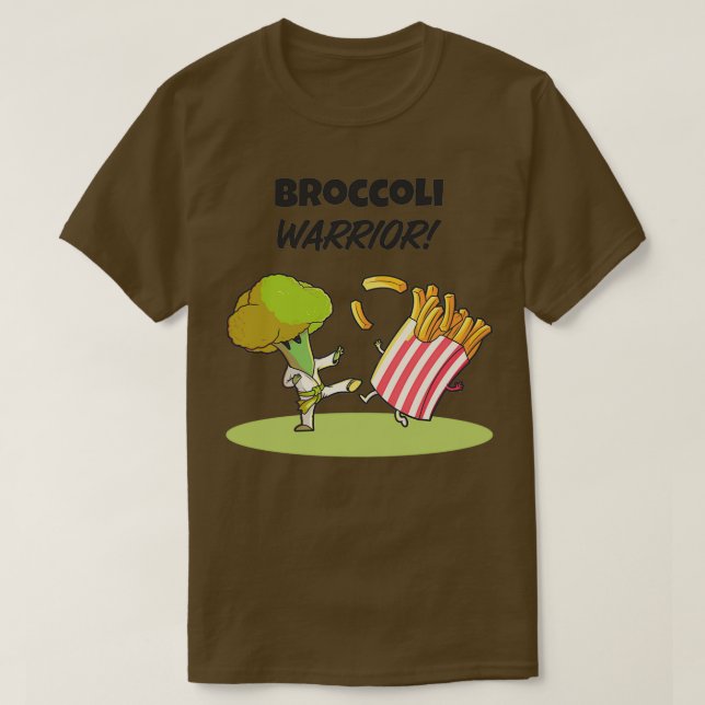 Broccoli Warrior T Shirt (Design framsida)