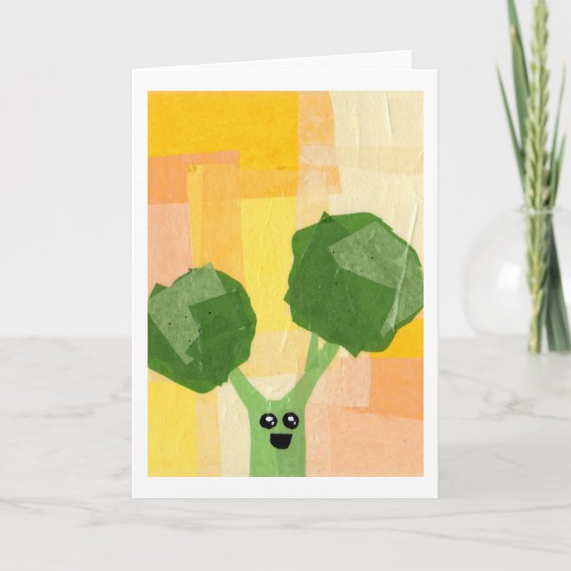Broccolihälsningkort Kort (Framsida)