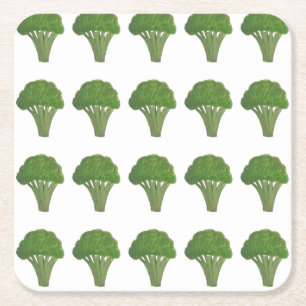 Broccoliunderlägg Underlägg Papper Kvadrat