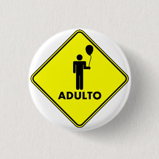 Broche "ADULTO", 3,2 Cm Knapp