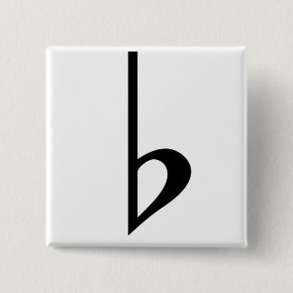 Broche (Botton) Bemol Preto Knapp