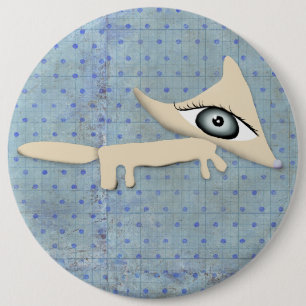 broche Fox accessoarer prickig blå pojke Räv knapp