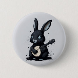 broche kanin bunny guitar hobby roligt knapp