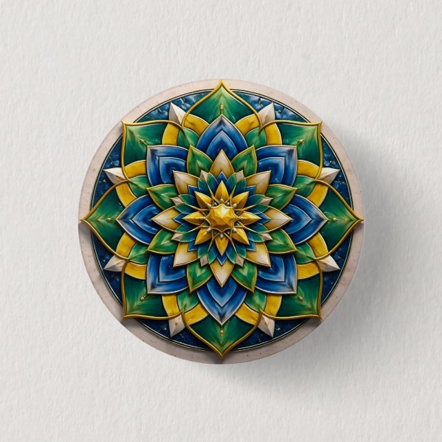 Broche Mandala Luxo - 01 Knapp (Framsida)