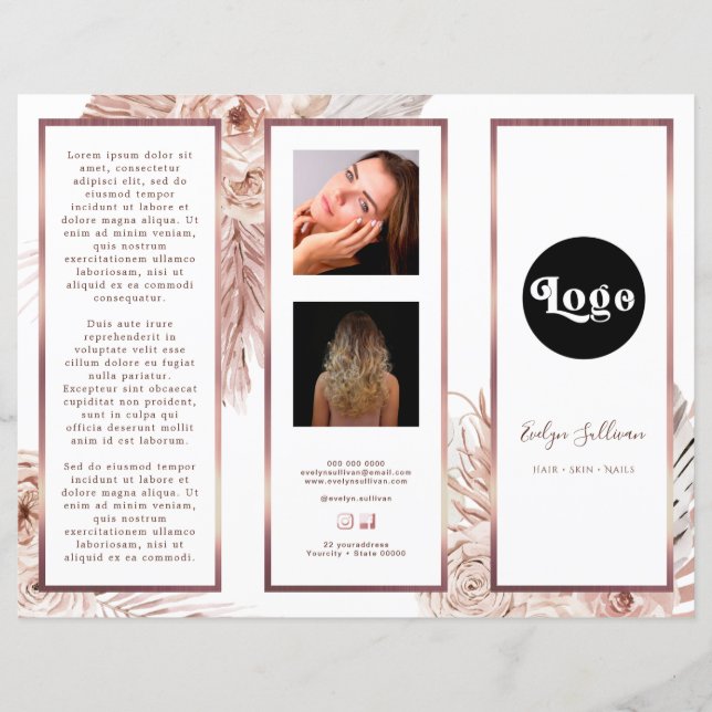 Brochure Boho Ro Elegant Brochure (Framsida)