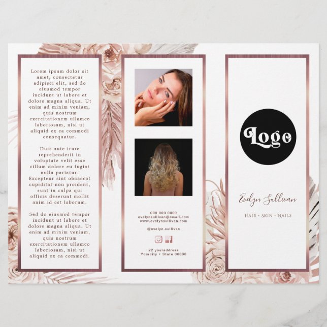Brochure Boho Ro Elegant Brochure (Framsida)