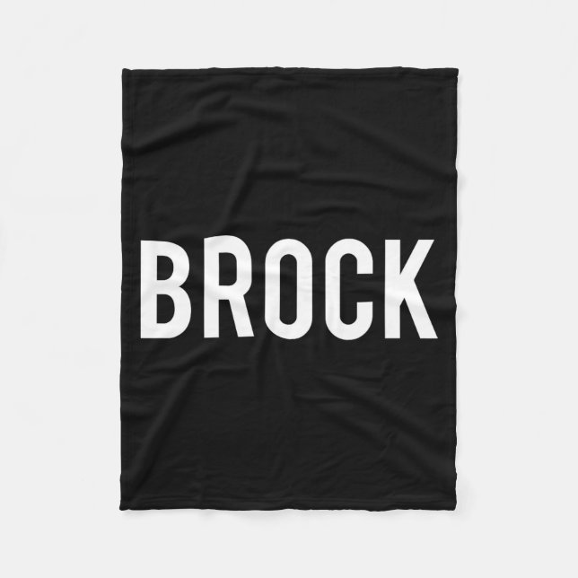 Brock - Cool New Funny Name Fan Gift Tee  Fleecefilt (Framsidan)