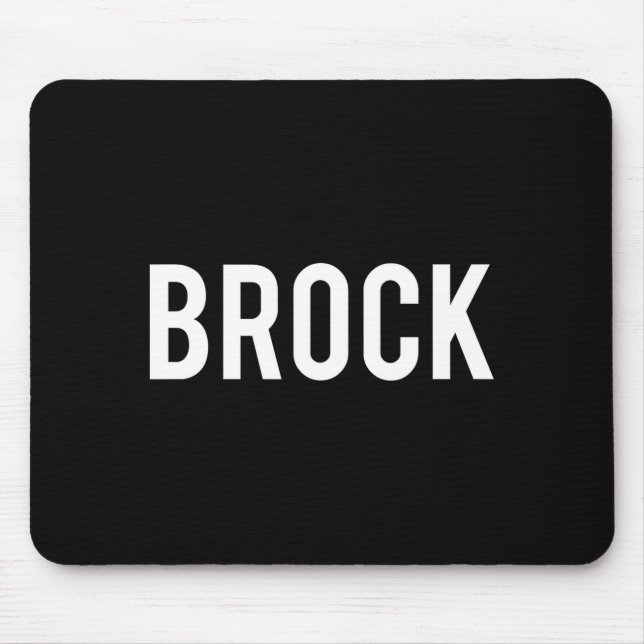 Brock - Cool New Funny Name Fan Gift Tee  Musmatta (Framsidan)