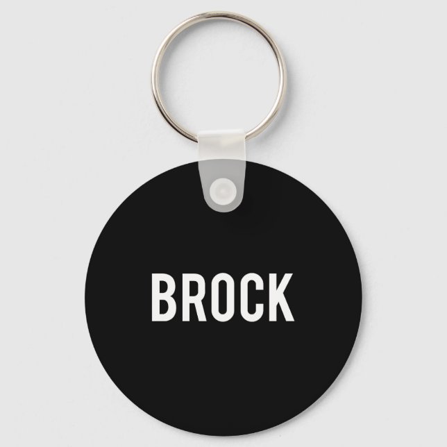 Brock - Cool New Funny Name Fan Gift Tee  Nyckelring (Framsida)
