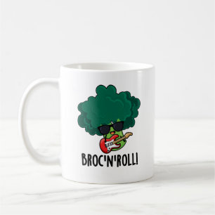 Brock n Roll Funny Veggie Broccoli Pun Kaffemugg