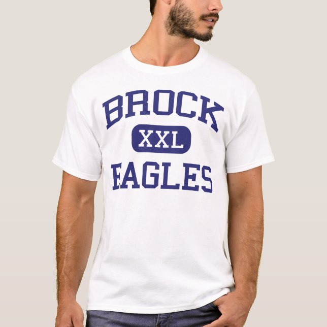 Brock - örnar - Brock högstadium - Brock Texas Tee Shirt (Framsida)