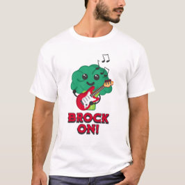Brock på! Tecknaden Cute och Punny Broccoli T Shirt