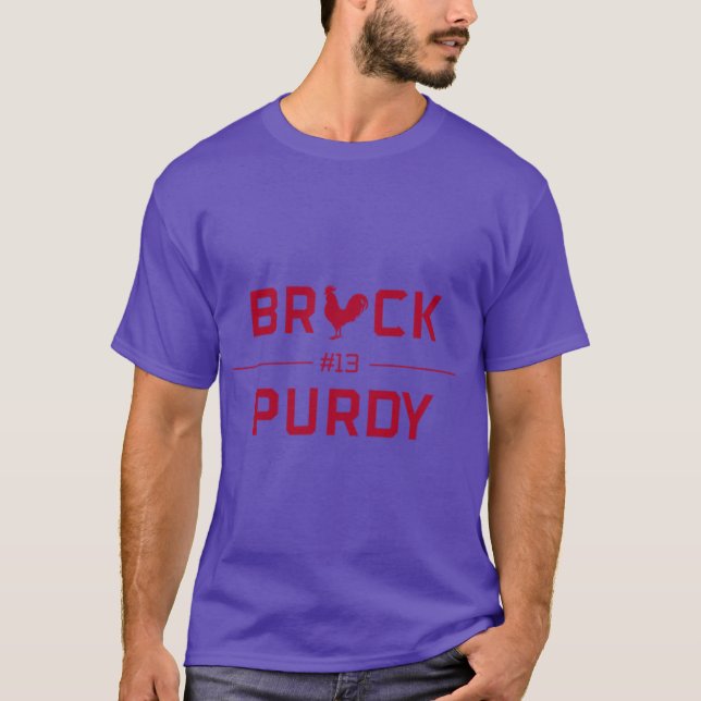 BROCK PURDY 13 red Oversized T Shirt (Framsida)
