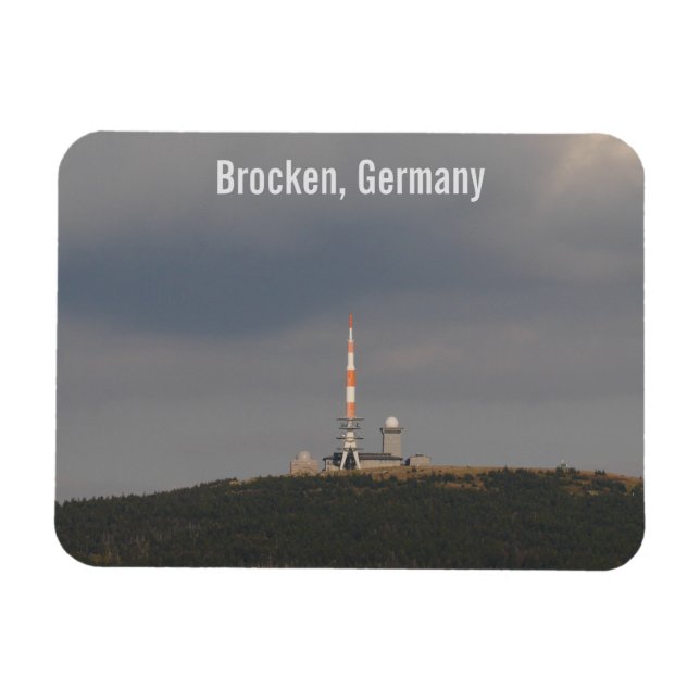 Brocken Tyskland Magnet (Horisontell)