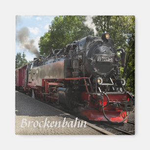 Brockenbahn Brocken järnvägfoto Magnet