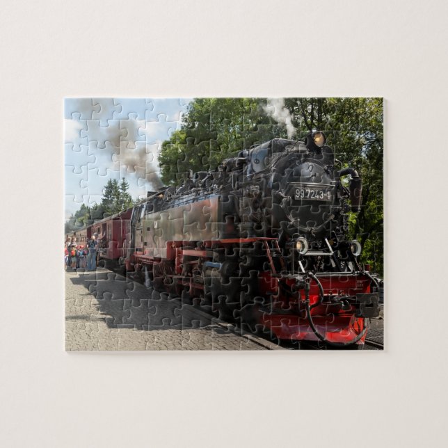 Brockenbahn Brocken järnvägfoto Pussel (Horisontell)