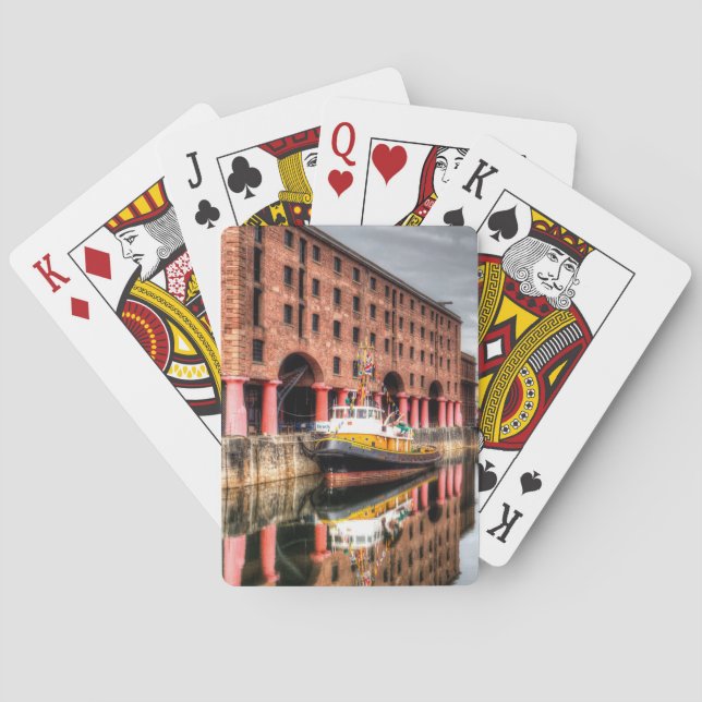 Brocklebank Tug Boat Albert Dock Casinokort (Baksidan)