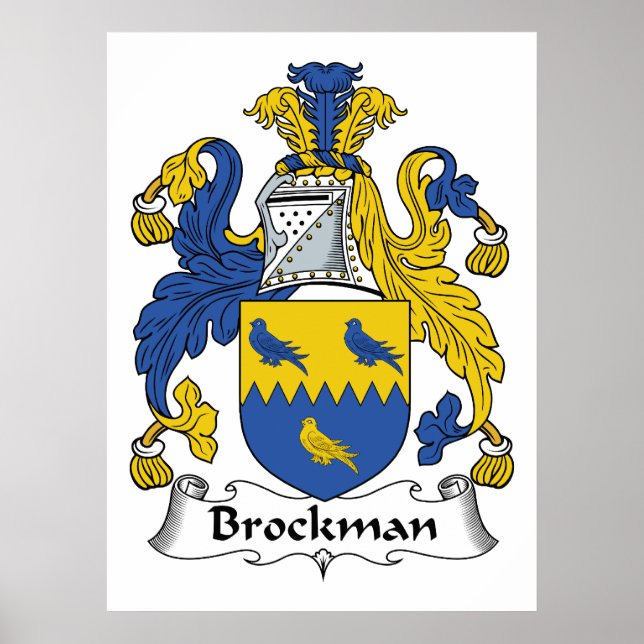 Brockman Family Crest Poster (Framsidan)