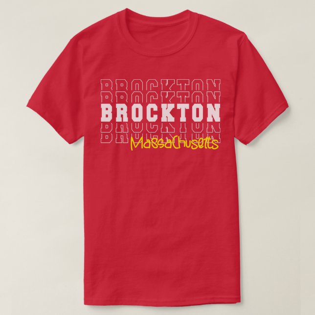 Brockton City Massachusetts Brockton MORSA T Shirt (Design framsida)