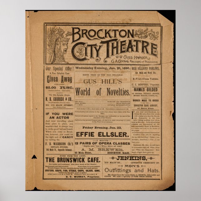 Brockton City Theater Poster (Framsidan)