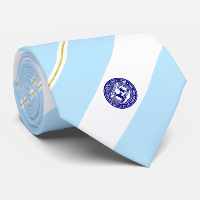 Brockton (Massachusetts) city flagga Neck Tie Slips (Rullad)