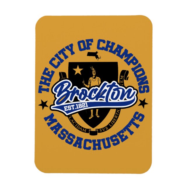 Brockton,Massachusetts Magnet (Vertikal)