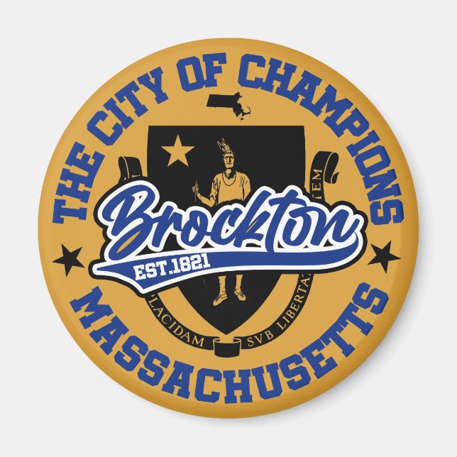 Brockton,Massachusetts Magnet (Framsidan)