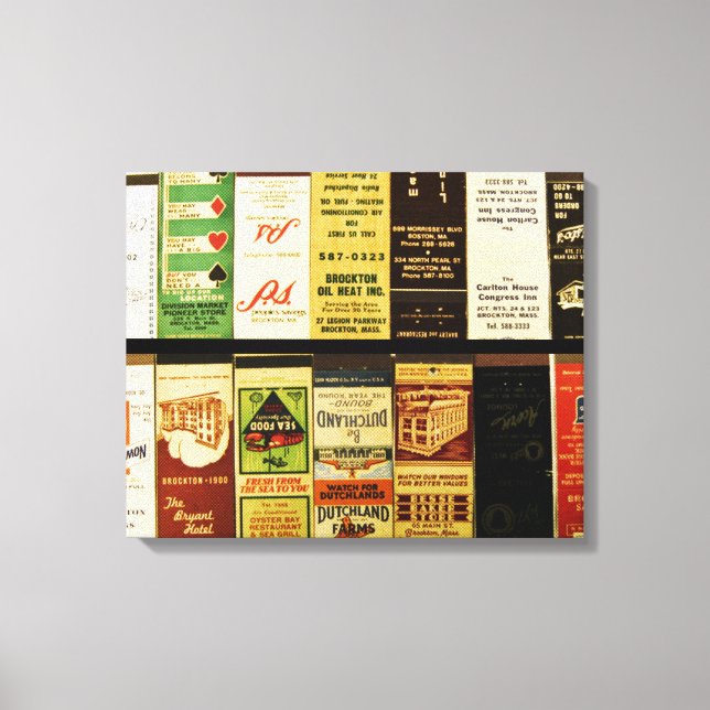 Brockton Matchbooks Canvastryck (Framsida)