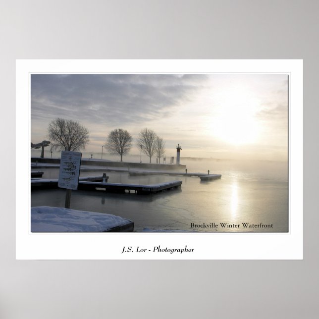 Brockville Winter Waterfront Poster (Framsidan)