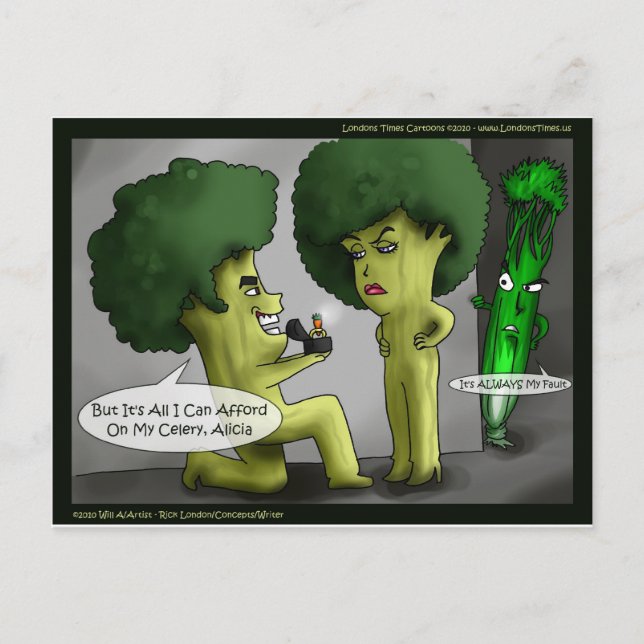 Brocolli Brud Roliga Kort T-shirts Muggar & Gåvor (Framsida)