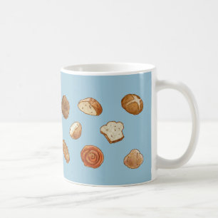 Bröd- & bakelsemönstermugg - anpassade kaffemugg