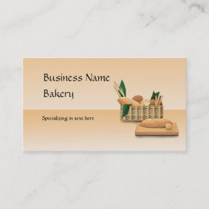 Bröd bakery Anpassningsbar Affärskort Visitkort