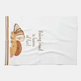 Bröd Baking Kärlek Kökshandduk