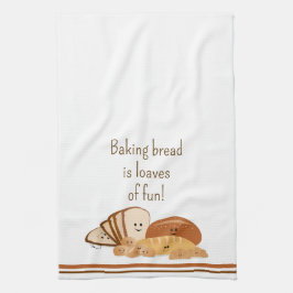 Bröd Baking Kärlek Kökshandduk