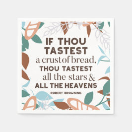 Bröd citat från Robert Browning Pappersservett
