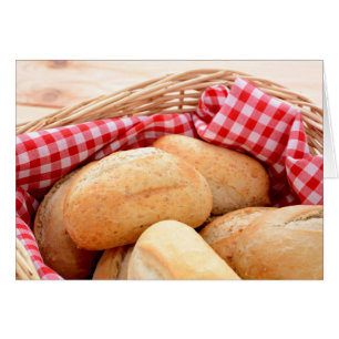 Bröd, färska hälsningskort