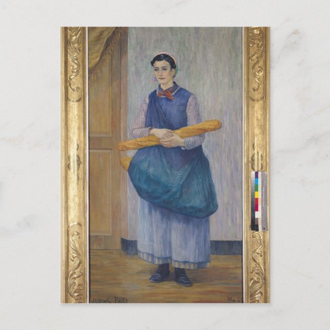 Bröd i dam, 1889 vykort (Framsida)