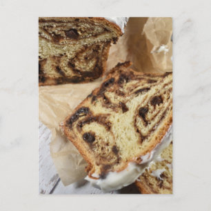 Bröd i färdigt kanel vykort