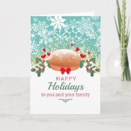 Bröd i jultomtebröd snöflingor helgdag bakning helgkort