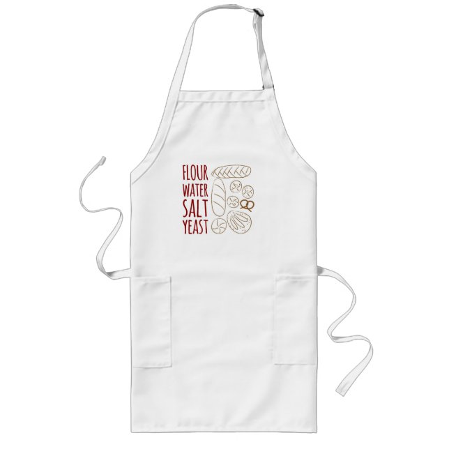 Bröd Ingredients Apron Långt Förkläde (Framsidan)