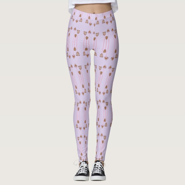 Bröd Julafton Ornament Leggings (Framsida)