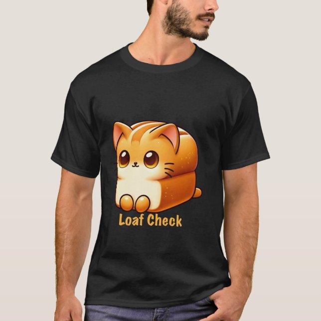 Bröd Kontroll Katt T Shirt (Framsida)