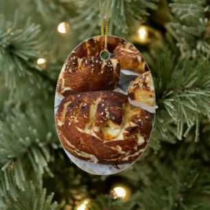 Bröd Loaves Julgransprydnad Keramik