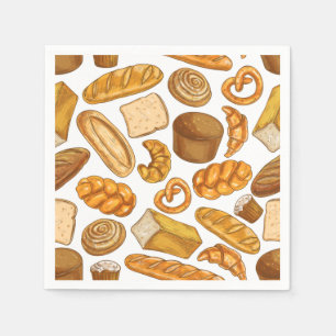 Bröd- och bakverk, bakverk, Mönster Pappersservett
