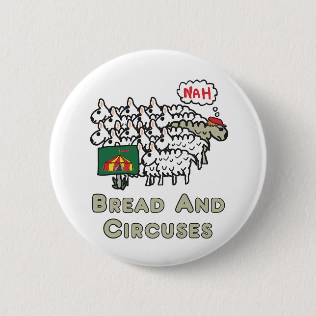 Bröd och cirkusar knapp (Framsida)