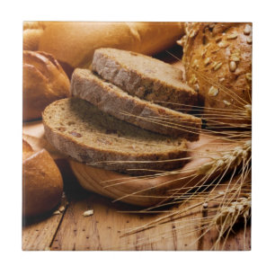Bröd och vete kakelplatta